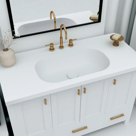 Встраиваемая раковина Montebianco Loreto Sesto 57x31 фото