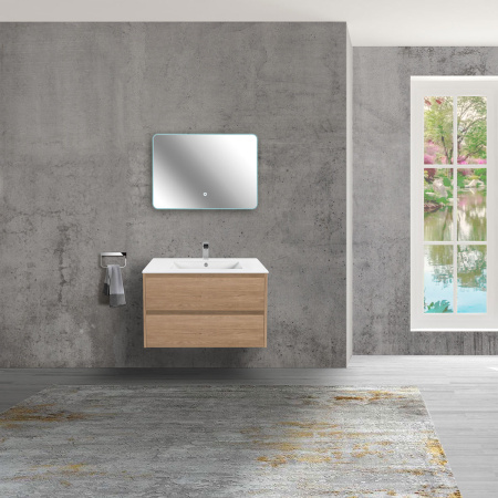 Тумба под раковину Vincea Gio VMC-2G800NO N.Oak 80 см фото