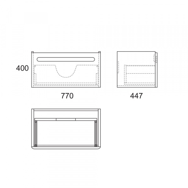 Тумба под раковину OWL 1975 Otalia 80 OW04.02.00 80 см фото