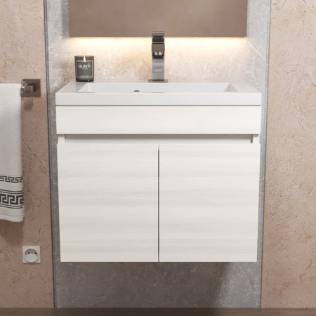 Тумба под раковину Uperwood  Eva 50 3930213460 дуб харбор белый фото