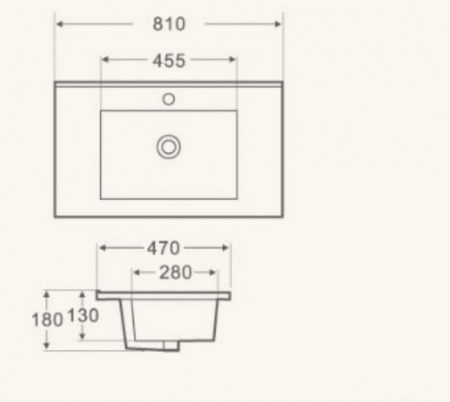Раковина WeltWasser Deilbach DEILBACH 7506-80 81х47 фото