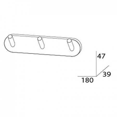 Планка с тремя крючками Artwelle Harmonia HAR 002 фото