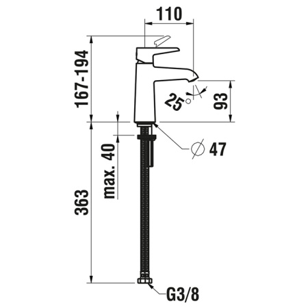 Смеситель для раковины Laufen Val HF901702100000 фото