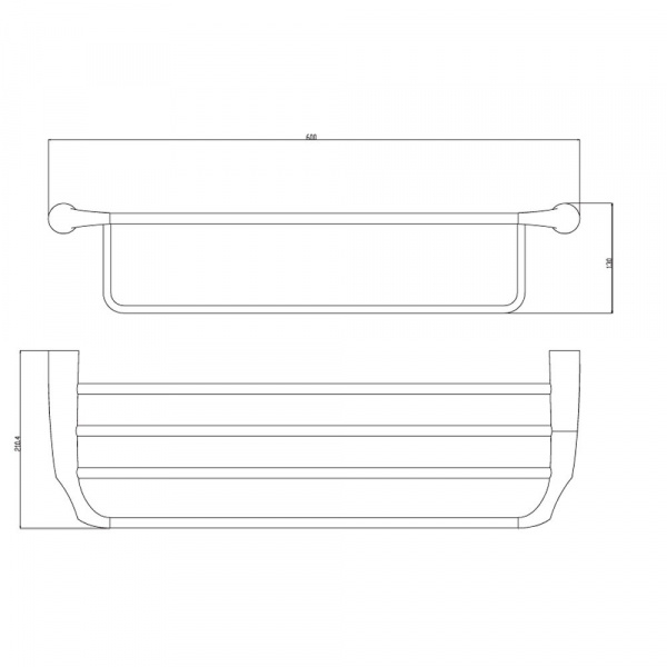 Полка для полотенец Rush Devon DE75543 фото