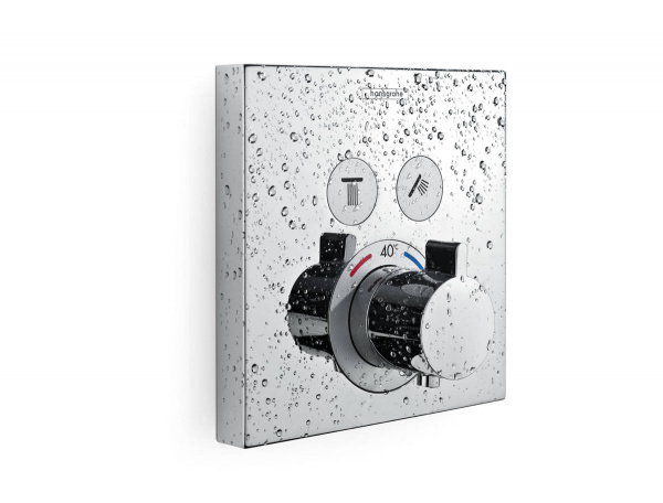 Термостат с двумя запорными вентилями Hansgrohe ShowerSelect 15763000 фото