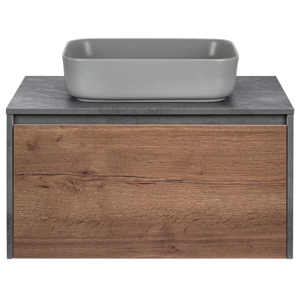 Тумба под накладную раковину Vincea Mesa VMC-2MS800TB 80 см м T.Oak + Beton фото