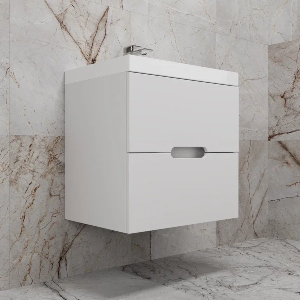 Тумба под раковину Style Line Матис 60 ЛС-00002444 белая фото