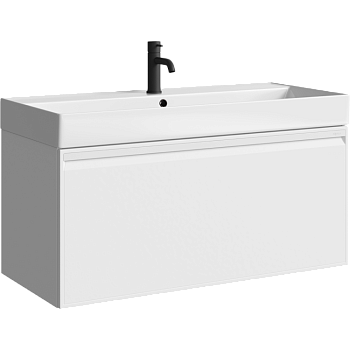 Тумба под раковину Aqwella Pure 100 PUR0110WM белая фото