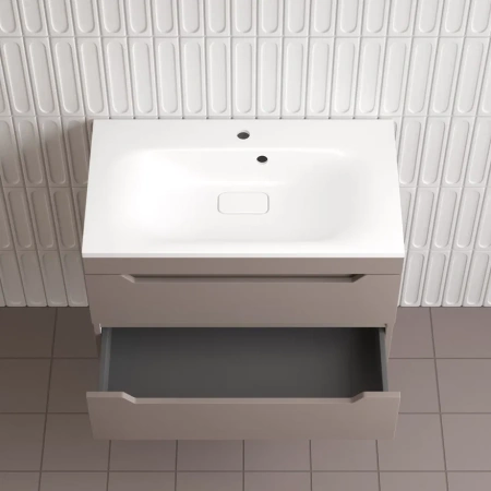 Тумба подвесная Style Line Остин 80 ЛС-00002406 тауп темный фото