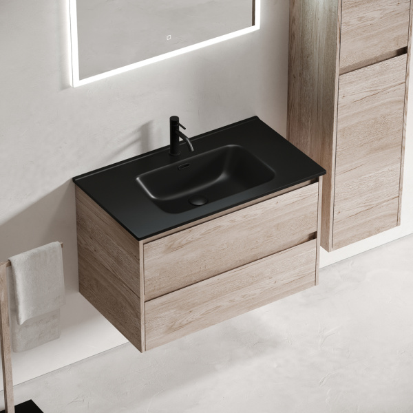 Тумба под раковину Sancos Libra LB80EG дуб галифакс натуральный фото