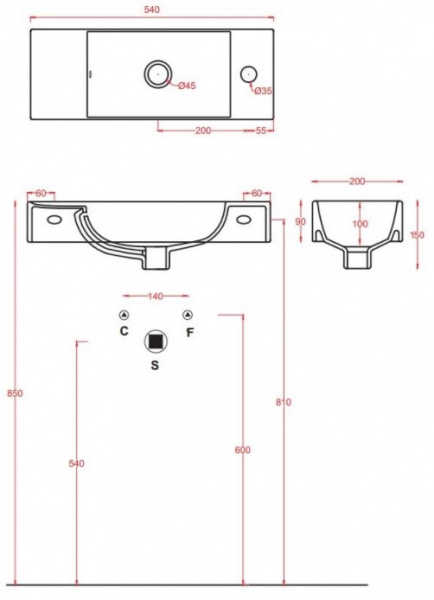 Мини-раковина Artceram Lavamani Union LML002 01 00 bi фото