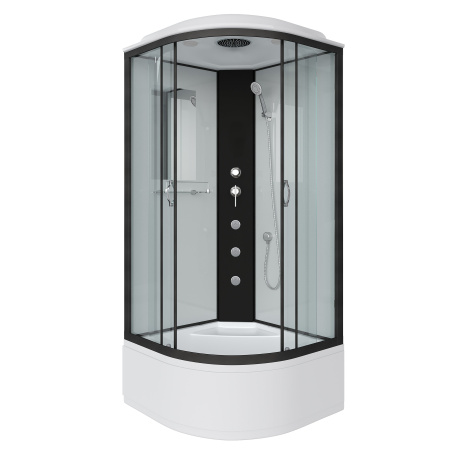 Душевая кабина с гидромассажем Niagara Classic NG-6707-14G 80х80 фото
