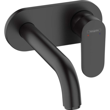 Смеситель для раковины настенный Hansgrohe Vernis Blend 71576670 черный матовый фото