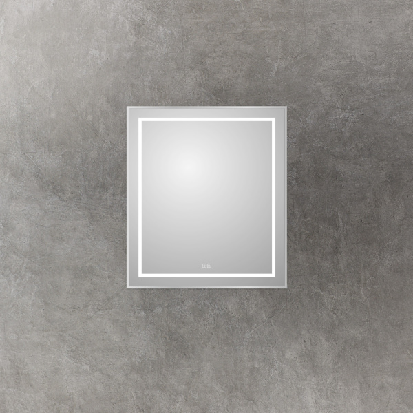 Зеркало с подсветкой, сенсорным выключателем и подогревом BelBagno SPC-KRAFT-700-800-LED-TCH-WARM 70x80 сатин фото