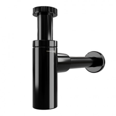 Сифон для раковины WasserKRAFT Glan A171 черный глянец фото
