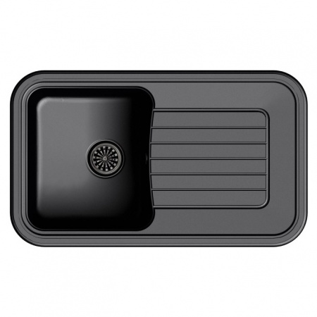 Мойка кухонная Ewigstein Antik A- 60F черный фото