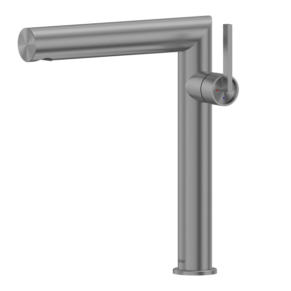 Смеситель для раковины Abber Perfekte 316 AF8A11BGG-L оружейная сталь брашированная фото