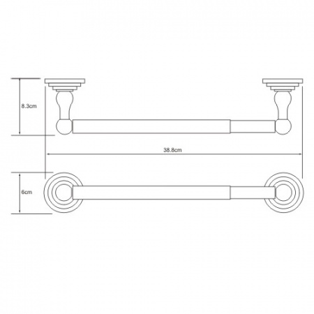 Держатель бумажных полотенец WasserKRAFT Isar K-7391 32 см фото