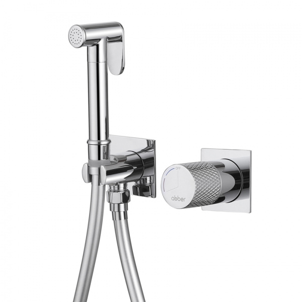 Гигиенический душ со смесителем Abber Rund AF8725 хром фото