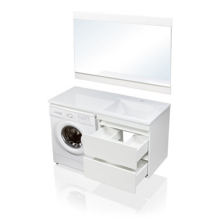 Тумба под раковину подвесная Style Line Даллас 120 Люкс Plus белая фото