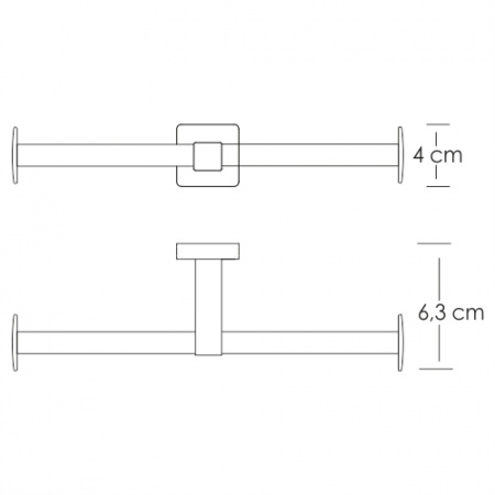 Держатель туалетной бумаги двойной WasserKRAFT Lippe K-6596D фото