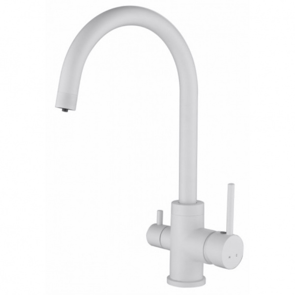 Смеситель для кухни кухни с фильтром для воды Kaiser Merkur 26744-4 белый фото