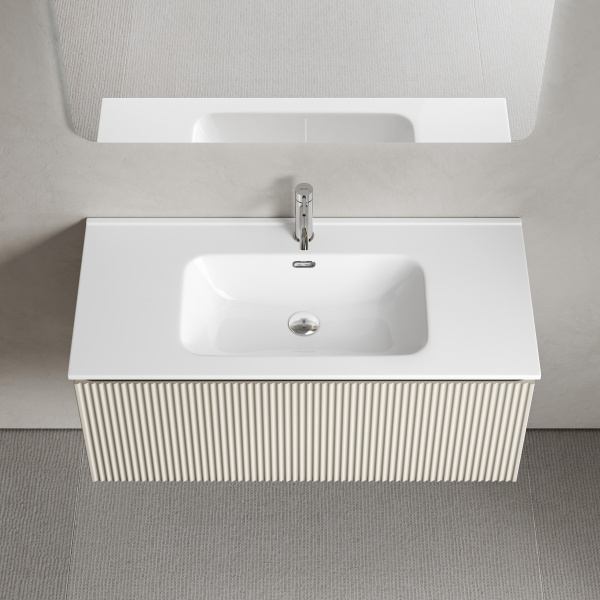 Тумба под раковину Sancos Snob R 1.0 SNR1.0100CE Beige Soft фото