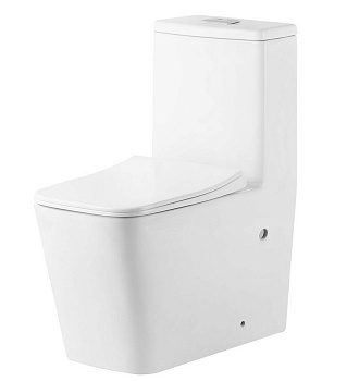 Унитаз напольный со смывом торнадо Grossman Classic GR-4486SQ с сиденьем фото