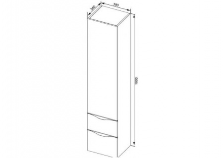 Шкаф-пенал Aquanet Эвора 40 00184308 фото