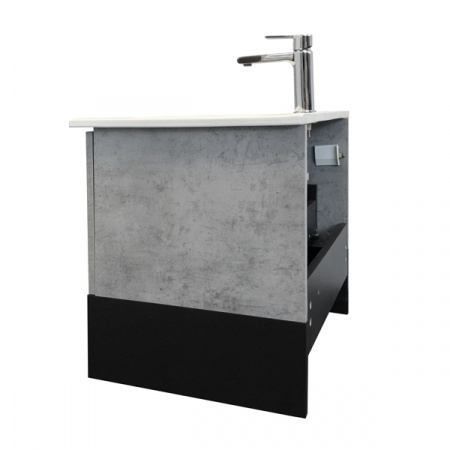 Тумба Comforty Франкфурт-60 с раковиной Comforty 60e бетон фото
