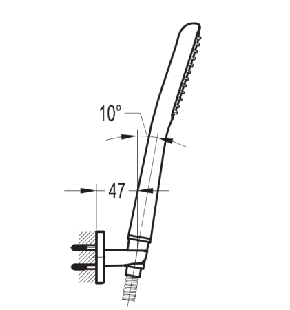 Ручной душ Cezares City CITY-F-KD-01 Хром фото