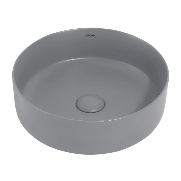 Накладная раковина Abber Bequem AC2108MG 36x36 серая матовая фото