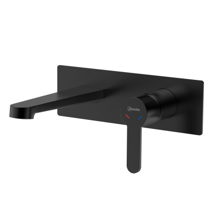 Настенный смеситель для раковины Lemark Ladoga LMF-0733B-BL фото