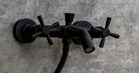 Душевая система Orange Mia M34-933b Черная фото