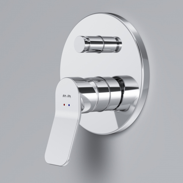 Смеситель для ванны и душа, монтируемый в стену Am.Pm X-Joy F85A45000 фото