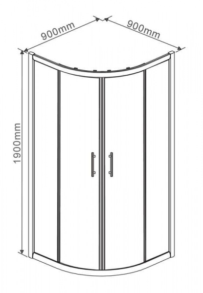 Душевой уголок Rush Corsica CO-R29090 90х90 фото