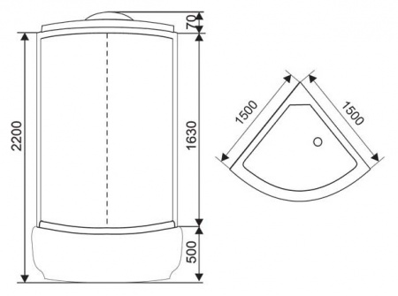 Душевой бокс Arcus AS-116 150x150 фото