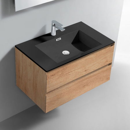 Тумба под раковину Vincea Luka VMC-1L800YO 80 см Y.Oak фото