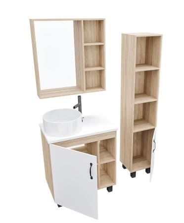 Тумба под раковину Grossman Флай 70 107001 белая фото