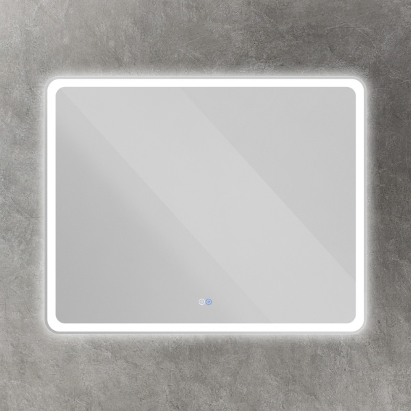 Зеркало с контурной разноцветной подсветкой RGB и сенсорным выключателем Cezares Multicolore CZR-SPC-MC-1000-800-RGB-TCH 100x80 фото