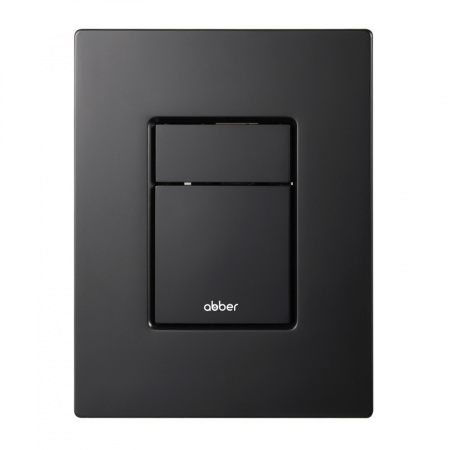 Кнопка смыва пневматическая Abber AC0123MB черная матовая фото