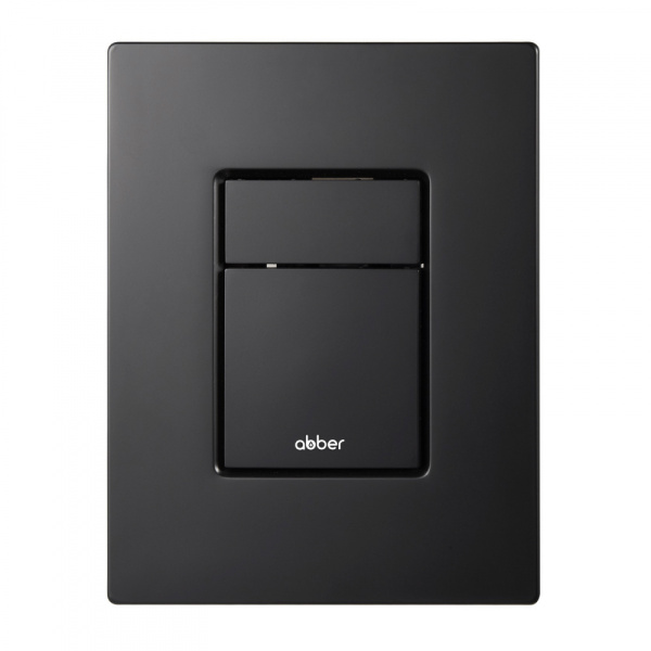 Кнопка смыва пневматическая Abber AC0123MB черная матовая фото