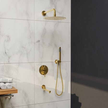 Душевая система скрытого монтажа RGW Shower Panels 51140855-06 золото фото