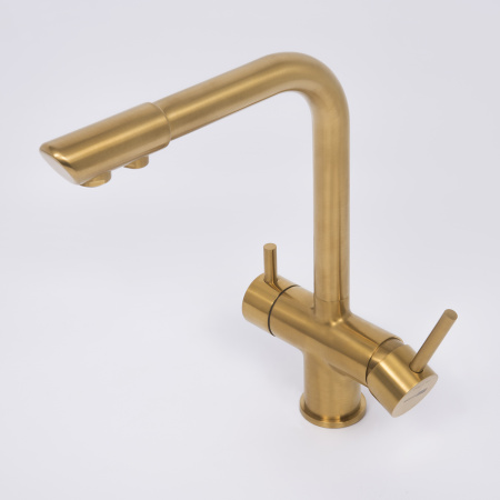 Смеситель для кухни под фильтр WasserKRAFT A8387 матовое золото фото