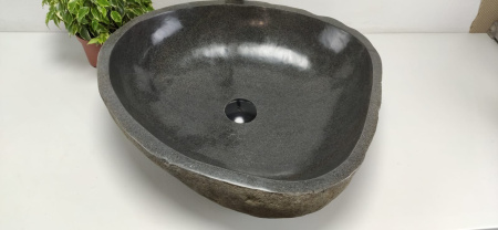 Накладная раковина из речного камня RS0797 (54*50*15) фото