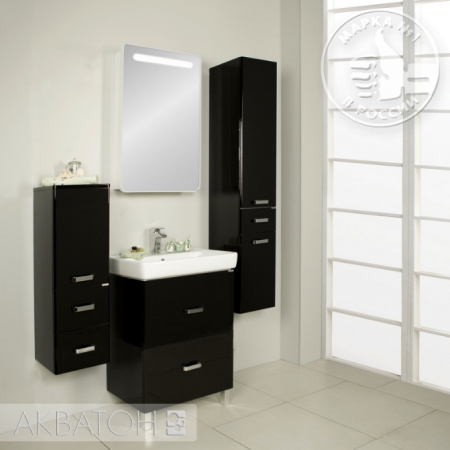Тумба под раковину Акватон Америна 60 Н 1A169201AM950 чёрная фото