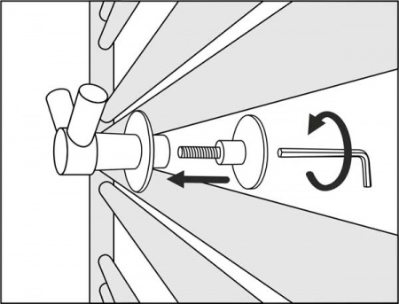 Вешалка для водяных полотенцесушителей Сунержа Виктория 03-2010-0002 золото фото