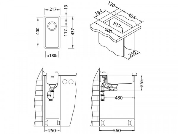 Мойка для кухни Alveus Kombino 10 U Monarch Bronze фото