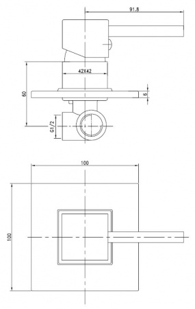 Смеситель для душа Kaiser Quadris 25017 фото