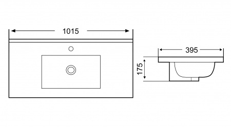 Раковина WeltWassaer Deilbach DEILBACH 7517-100 100 см фото